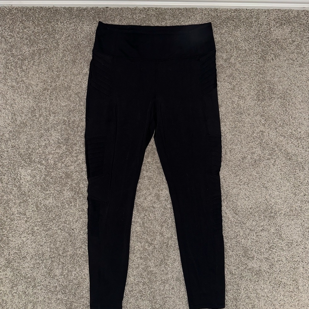 Athleta Black Moto Leggings